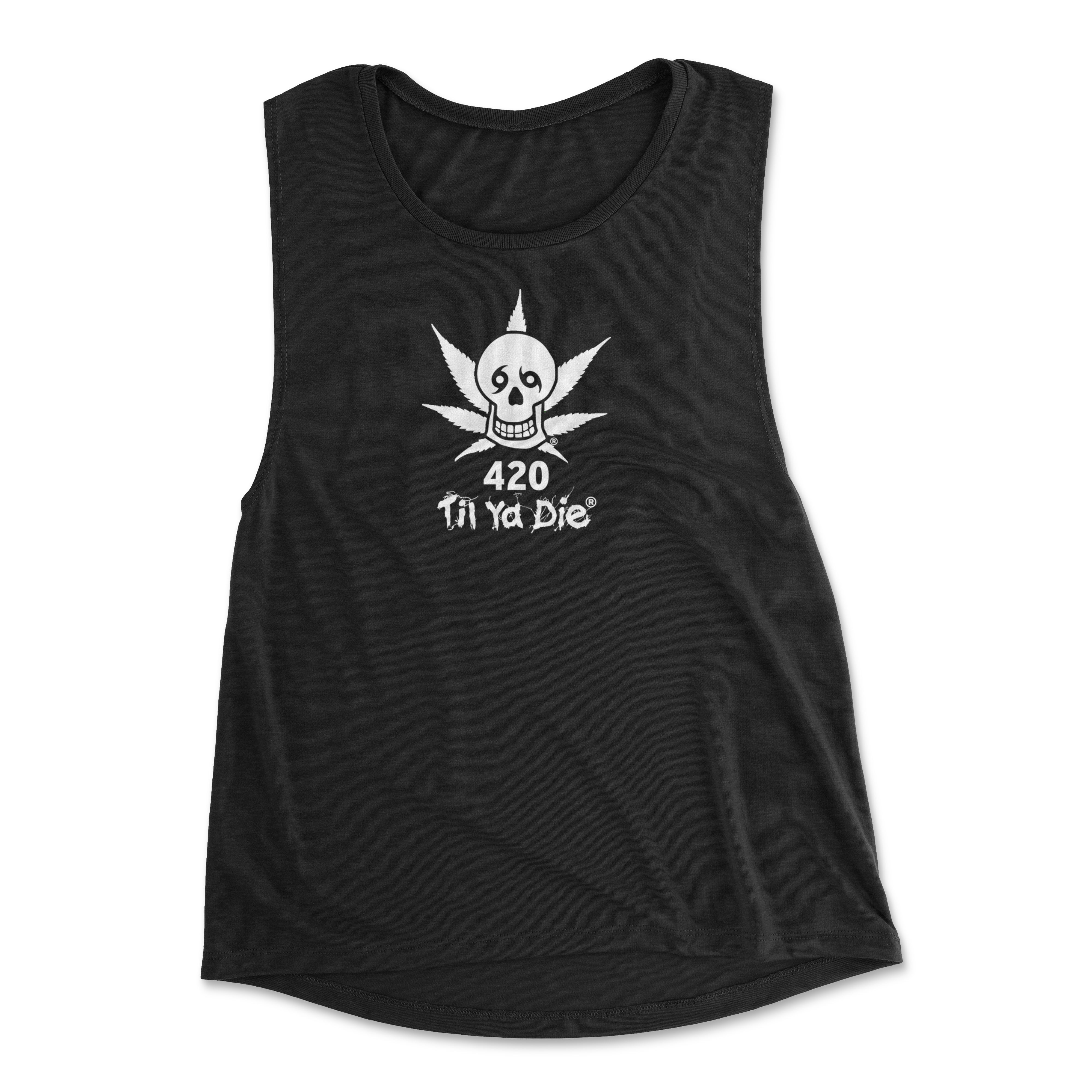 420 Til Ya Die Skull Women's Tank Top