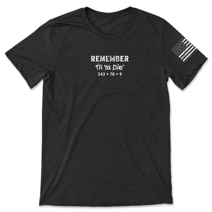 9/11 Remember Tee Splatter Logo