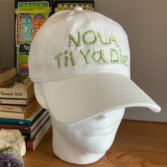 Nola Hat White Green