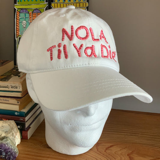 Nola Hat White Rose