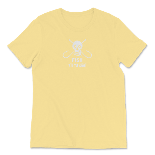 Fish Skull Hooks Tee Yellow